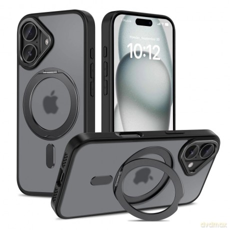 Etui Tech-Protect MagRing MagSafe na iPhone 16 - półprzezroczyste