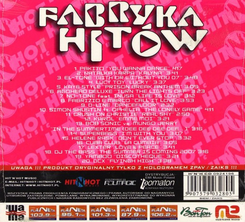 Fabryka Hitów Jesień 2007 [CD]