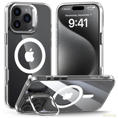 Etui Tech-Protect MagStand MagSafe na iPhone 16 Pro Max - przezroczyste