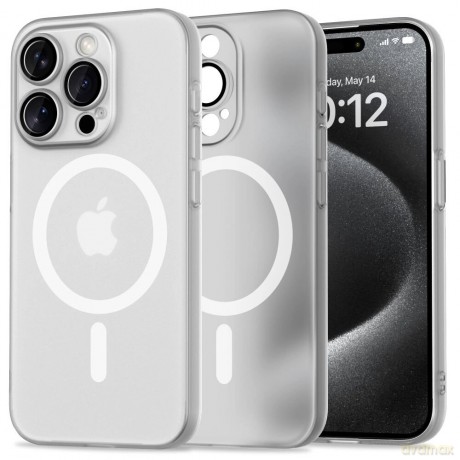 Etui Tech-Protect MagSlim MagSafe na iPhone 15 Pro - białe