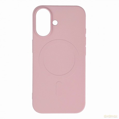 Etui Liquid Silicone Case MagSafe na iPhone 16 Plus - jasnoróżowe