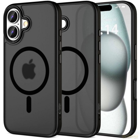 Etui Tech-Protect MagMat MagSafe na iPhone 16 - czarne