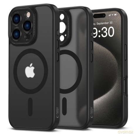 Etui Tech-Protect MagCam MagSafe na iPhone 16 Pro Max - półprzezroczyste