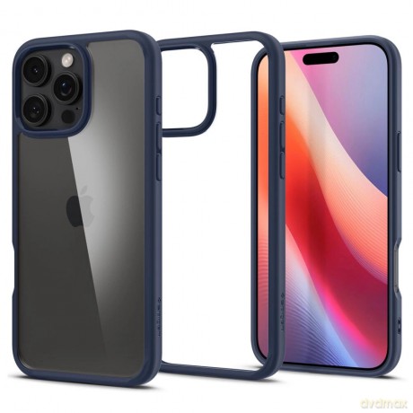 Etui Spigen Ultra Hybrid na iPhone 16 Pro - niebieskie