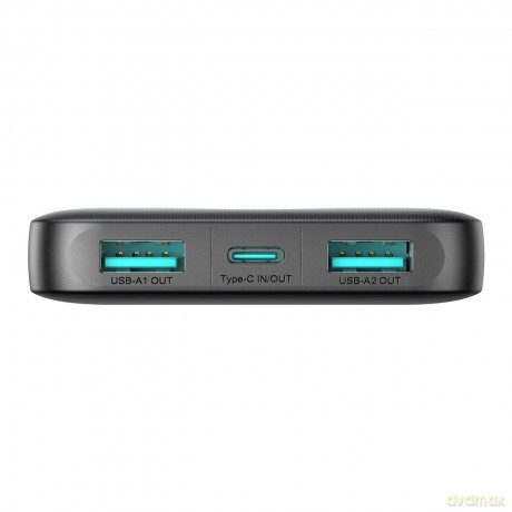 Powerbank Joyroom JR-PBF12 10000mAh 2.4A 2x USB-A 1x USB-C - czarny