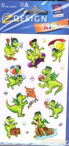 Naklejki papierowe - dinozaury ZABAWKA