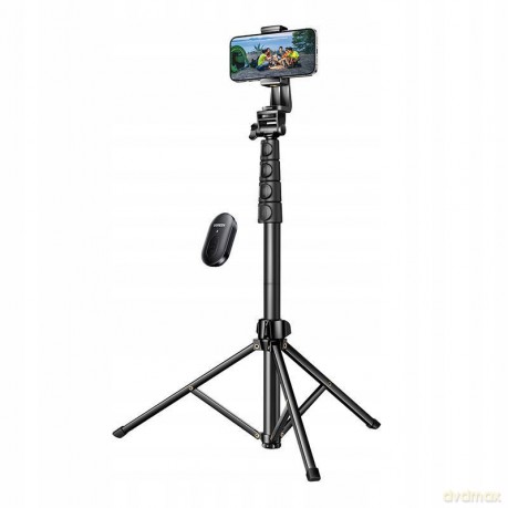 Selfie stick Ugreen LP680 ze stojakiem i pilotem Bluetooth 1.8m - czarny