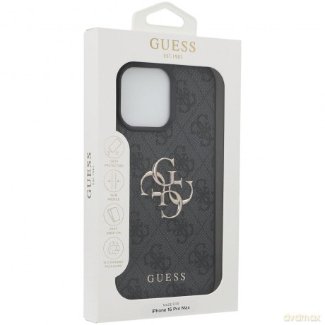 Etui Guess 4G Big Logo na iPhone 16 Pro Max - czarne