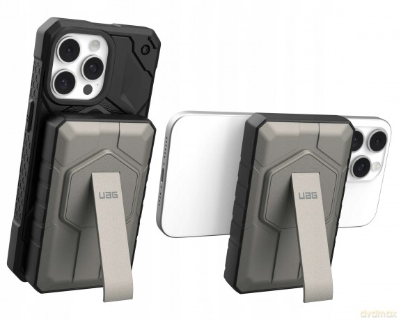 Powerbank UAG Rugged 10K 10000 mAh MagSafe z podstawką 10W + kabel - tytanowy