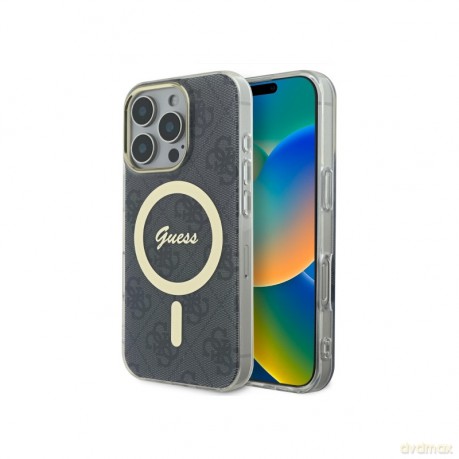 Etui Guess IML 4G MagSafe na iPhone 16 Pro - czarne