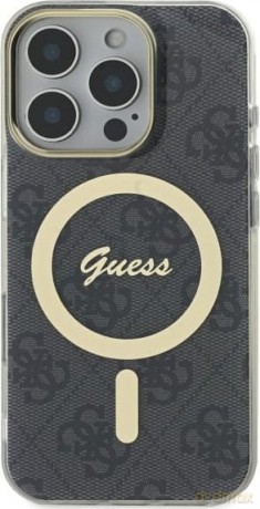 Etui Guess IML 4G MagSafe na iPhone 16 Pro Max - czarne