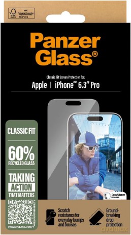 Szkło hartowane PanzerGlass Screen Protector Classic Fit na iPhone 16 Pro