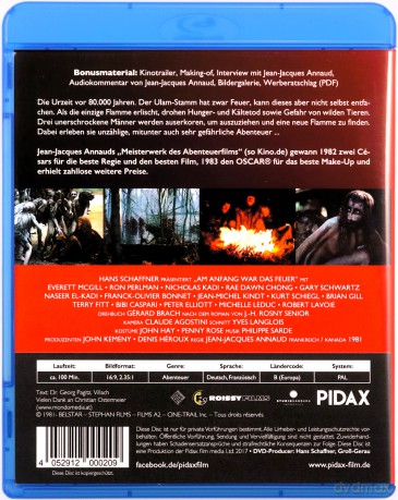 Walka o ogień (film bez dialogów) [Blu-Ray]