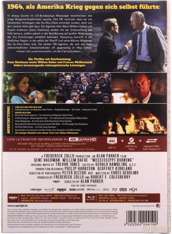 Mississippi Burning (Mississippi w ogniu) (mediabook) [Blu-Ray 4K]+[Blu-Ray]