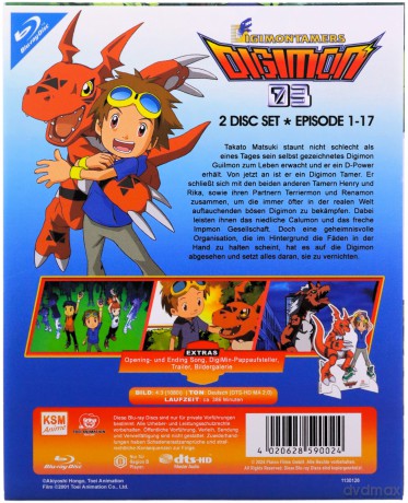 Digimon Tamers season 1 Vol. 1 [2xBlu-Ray]