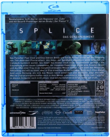 Splice (Istota) [Blu-Ray]