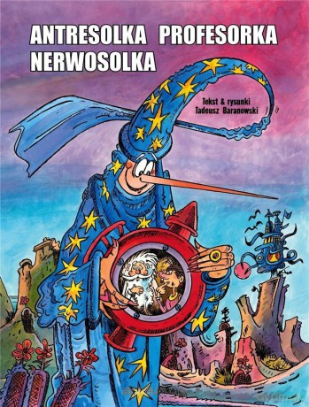 Antresolka profesorka Nerwosolka w.powiększone - Tadeusz Baranowski [KOMIKS]