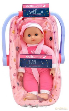 Dolls World Lalka Isabella w nosidełku 30cm