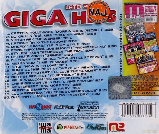 Giga Hits Lato 2008 [CD]