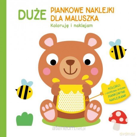 Duże piankowe naklejki dla maluszka. Miś [KSIĄŻKA]
