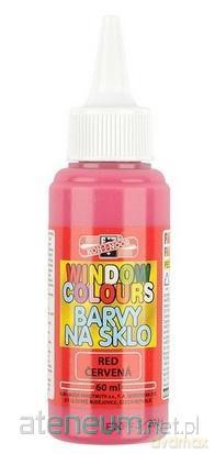 Farba witrażowa 60 ml czerwona