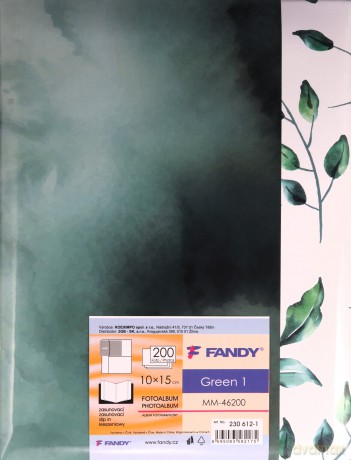 Fotoalbum kieszeniowy zgrzewany MM-46200 Green 1