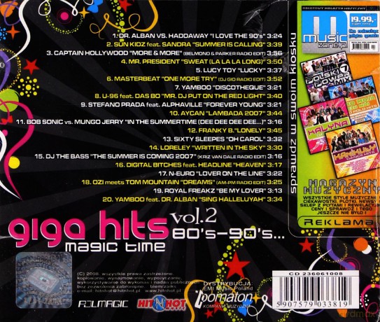 Giga Hits Magic Time 80's-90's - vol. 2 [CD]