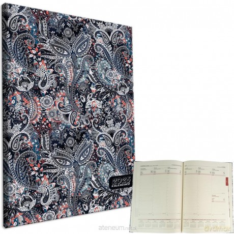 Kalendarz 2025 A4 tygodniowy Paisley Ornament [KALENDARZ]
