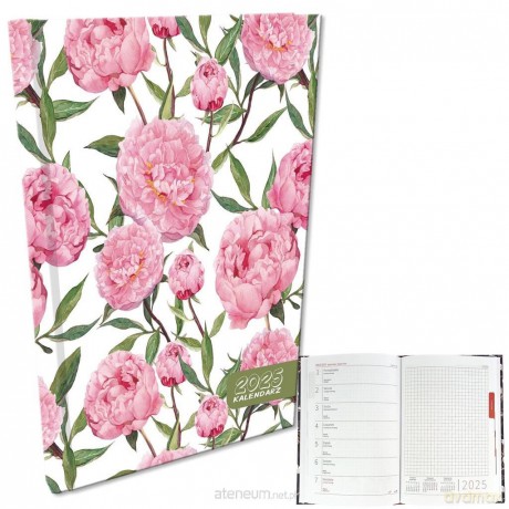 Kalendarz 2025 A5 tygodniowy Peonie [KALENDARZ]