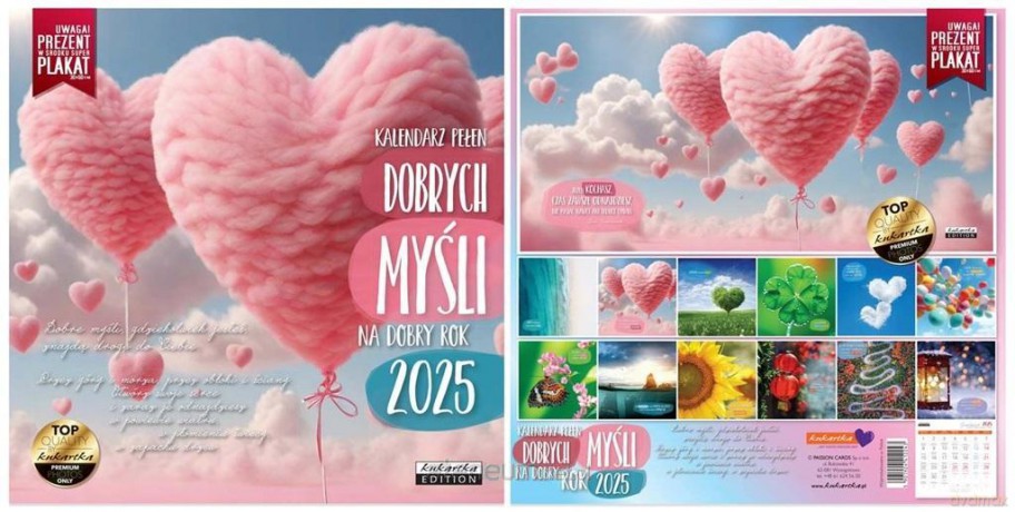 Kalendarz 2025 ścienny Classic Dobrych myśli [KALENDARZ]
