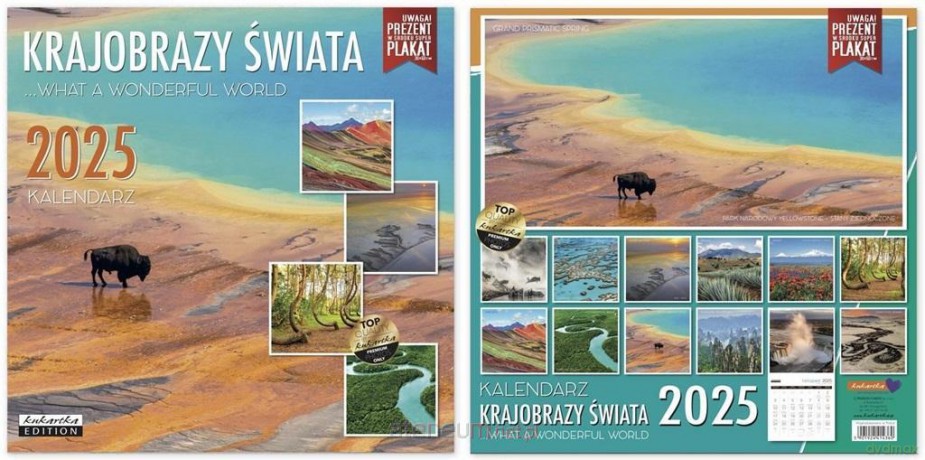 Kalendarz 2025 ścienny Classic Krajobrazy świata [KALENDARZ]