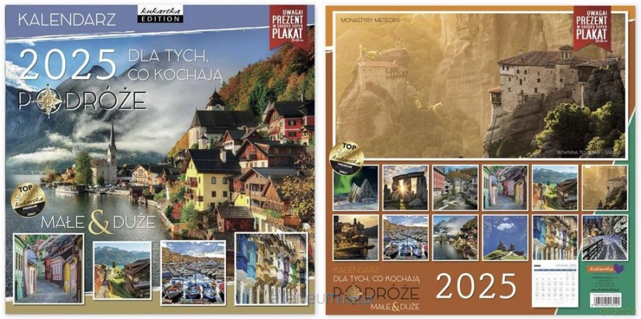 Kalendarz 2025 ścienny Classic Podróże [KALENDARZ]