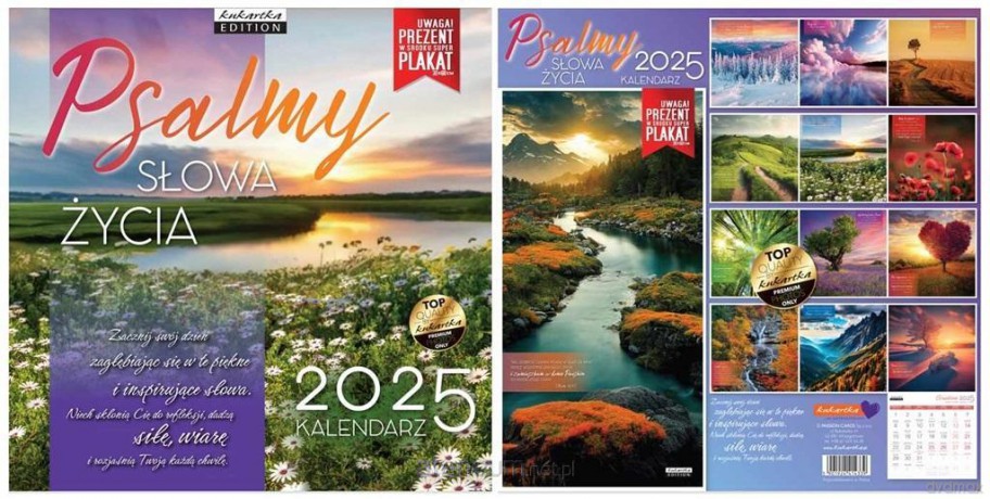 Kalendarz 2025 ścienny Classic Psalmy Słowa Życia [KALENDARZ]