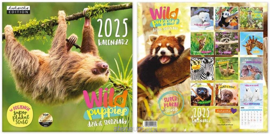 Kalendarz 2025 ścienny Classic Wild Puppies [KALENDARZ]