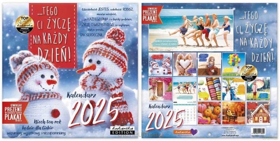 Kalendarz 2025 ścienny Classic Życzenia [KALENDARZ]