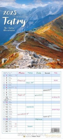 Kalendarz 2025 Tatry [KALENDARZ]