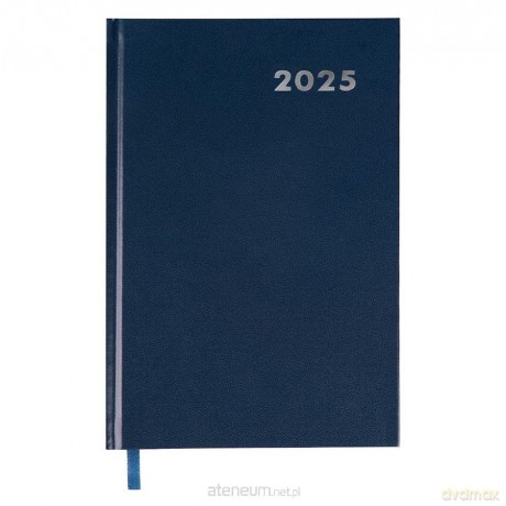 Kalendarz książkowy 2025 A5 niebieski [KALENDARZ]