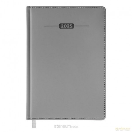 Kalendarz książkowy 2025 A5 szary [KALENDARZ]