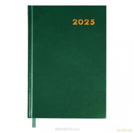 Kalendarz książkowy 2025 A5 zielony [KALENDARZ]