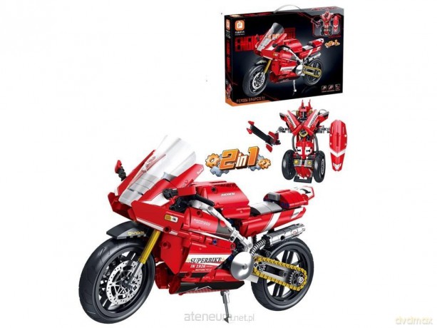 Klocki konstrukcyjne 2w1 Motocykl 594el [KLOCKI]