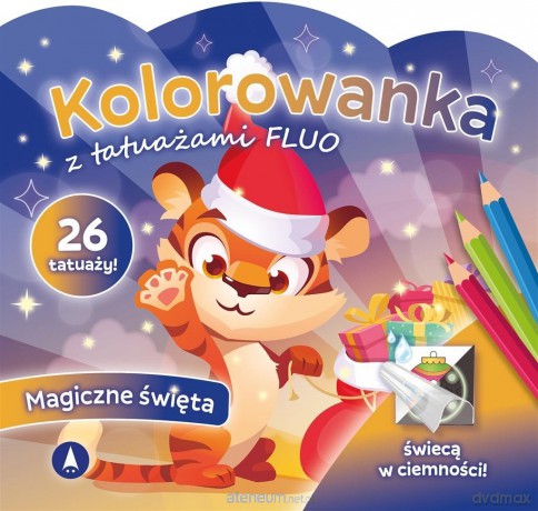 Kolorowanka z tatuażami flou Magiczne święta [KSIĄŻKA]