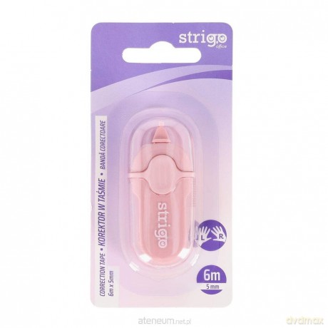 Korektor w taśmie mini 5mmx6m różowy