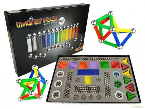 Magnastix klocki magnetyczne 560szt + tablica [KLOCKI]
