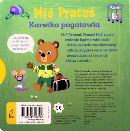 Miś Pracuś. Karetka pogotowia - Benji Davies [KSIĄŻKA]