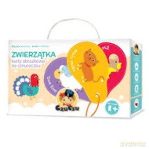 Zwierzątka - karty obrazkowe na sznureczku ZABAWKA