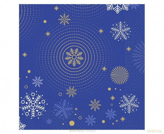 Serwetki Hello Winter Navy Blue 33x33cm 20szt