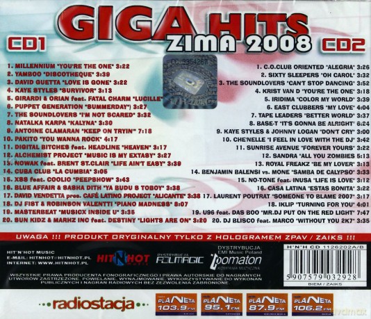 Giga Hits Zima 2008 [2CD]
