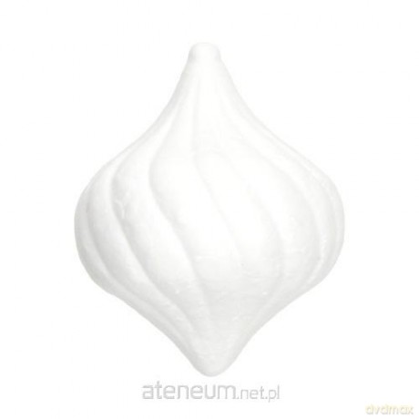 Styropianowa kula ozdobna 10x8cm 4szt