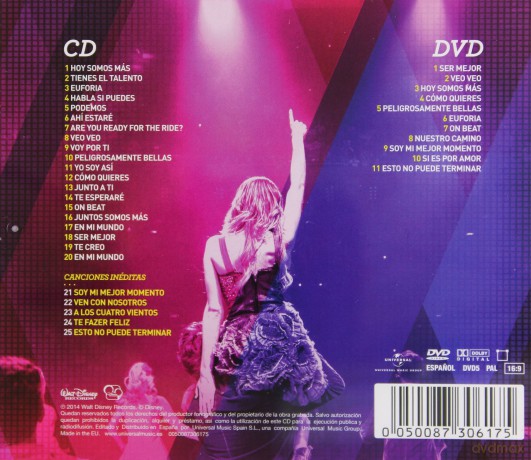 Violetta: En Concierto soundtrack (Violetta: Koncert) [CD]+[DVD]