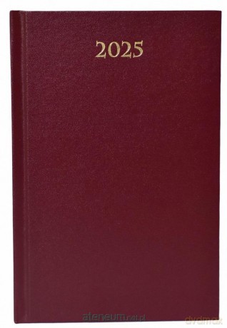 Terminarz 2025 dzienny B6 Divas bordowy [KALENDARZ]